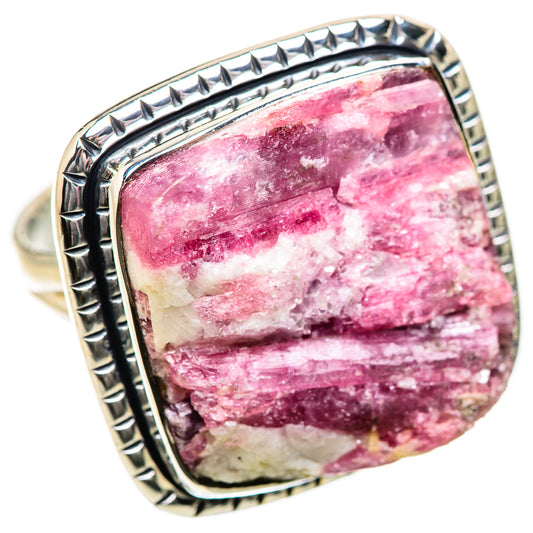 Pink Tourmaline In Quartz Rings handcrafted by Ana Silver Co - RING134291 - Photo 2