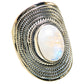 Rainbow Moonstone Rings handcrafted by Ana Silver Co - RING134296 - Photo 2