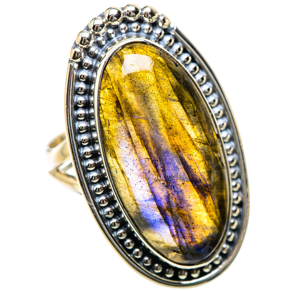 Labradorite Rings handcrafted by Ana Silver Co - RING134299 - Photo 2