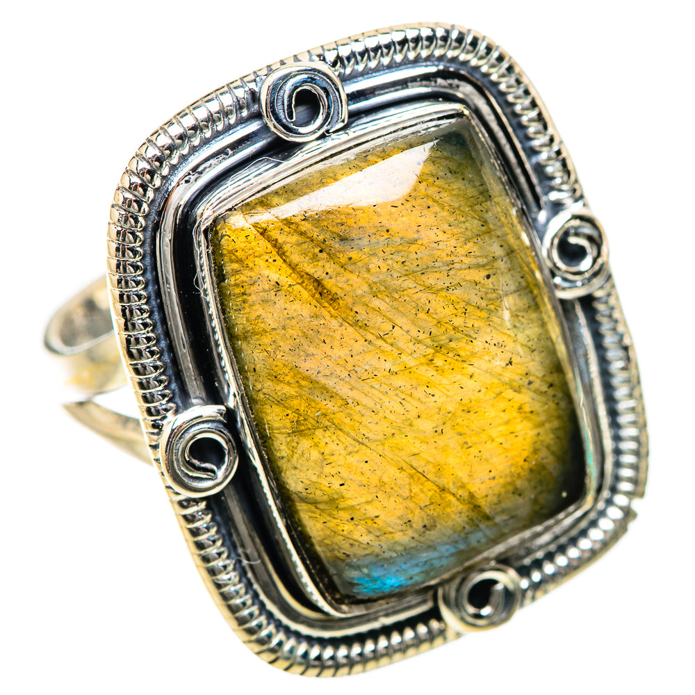 Labradorite Rings handcrafted by Ana Silver Co - RING134313 - Photo 2