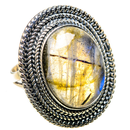 Labradorite Rings handcrafted by Ana Silver Co - RING134317 - Photo 2