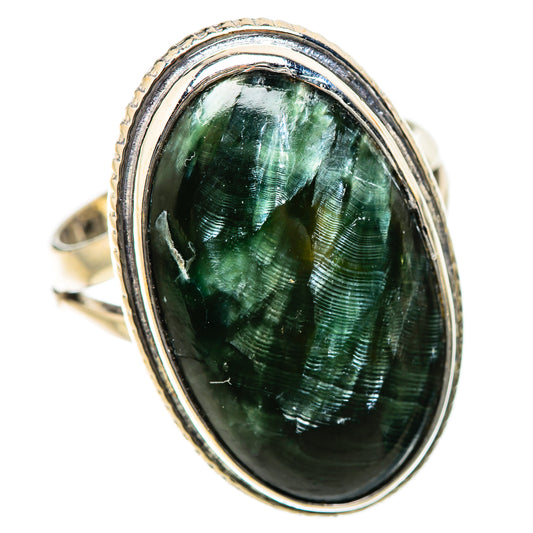 Seraphinite Rings handcrafted by Ana Silver Co - RING134320 - Photo 2
