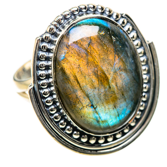 Labradorite Rings handcrafted by Ana Silver Co - RING134325 - Photo 2