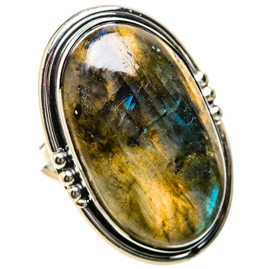 Labradorite Rings handcrafted by Ana Silver Co - RING134327 - Photo 2