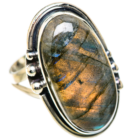 Labradorite Rings handcrafted by Ana Silver Co - RING134335 - Photo 2
