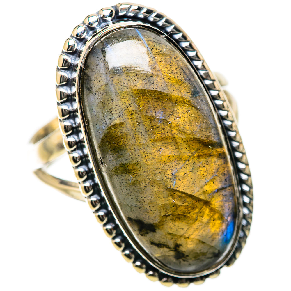Labradorite Rings handcrafted by Ana Silver Co - RING134340 - Photo 2