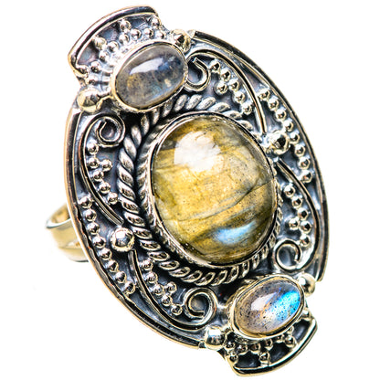 Labradorite Rings handcrafted by Ana Silver Co - RING134341 - Photo 2