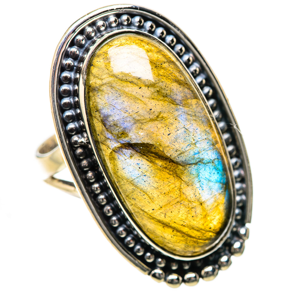 Labradorite Rings handcrafted by Ana Silver Co - RING134342 - Photo 2