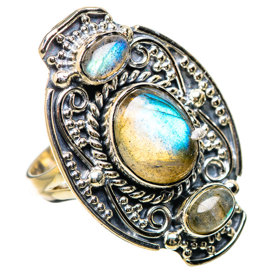 Labradorite Rings handcrafted by Ana Silver Co - RING134346 - Photo 2