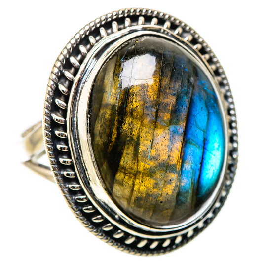 Labradorite Rings handcrafted by Ana Silver Co - RING134347 - Photo 2