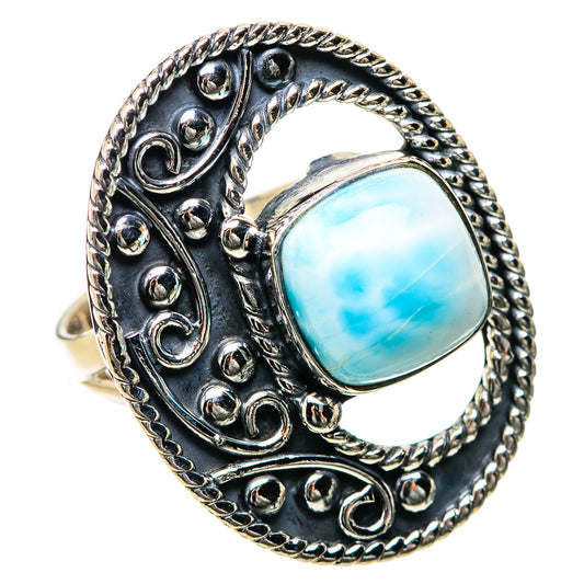 Larimar Rings handcrafted by Ana Silver Co - RING134348 - Photo 2