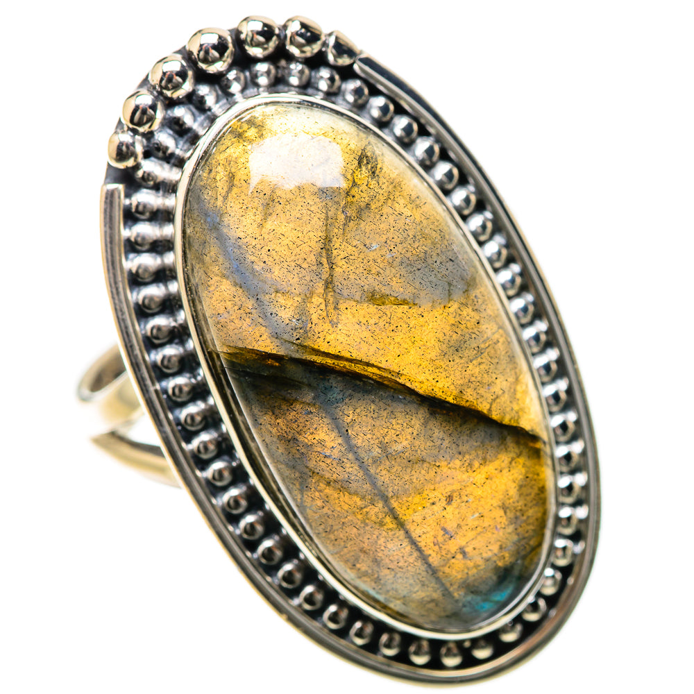 Labradorite Rings handcrafted by Ana Silver Co - RING134350 - Photo 2