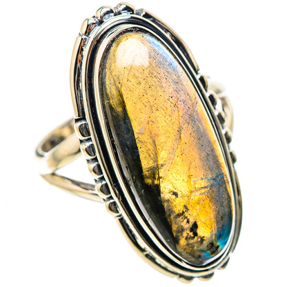 Labradorite Rings handcrafted by Ana Silver Co - RING134354 - Photo 2