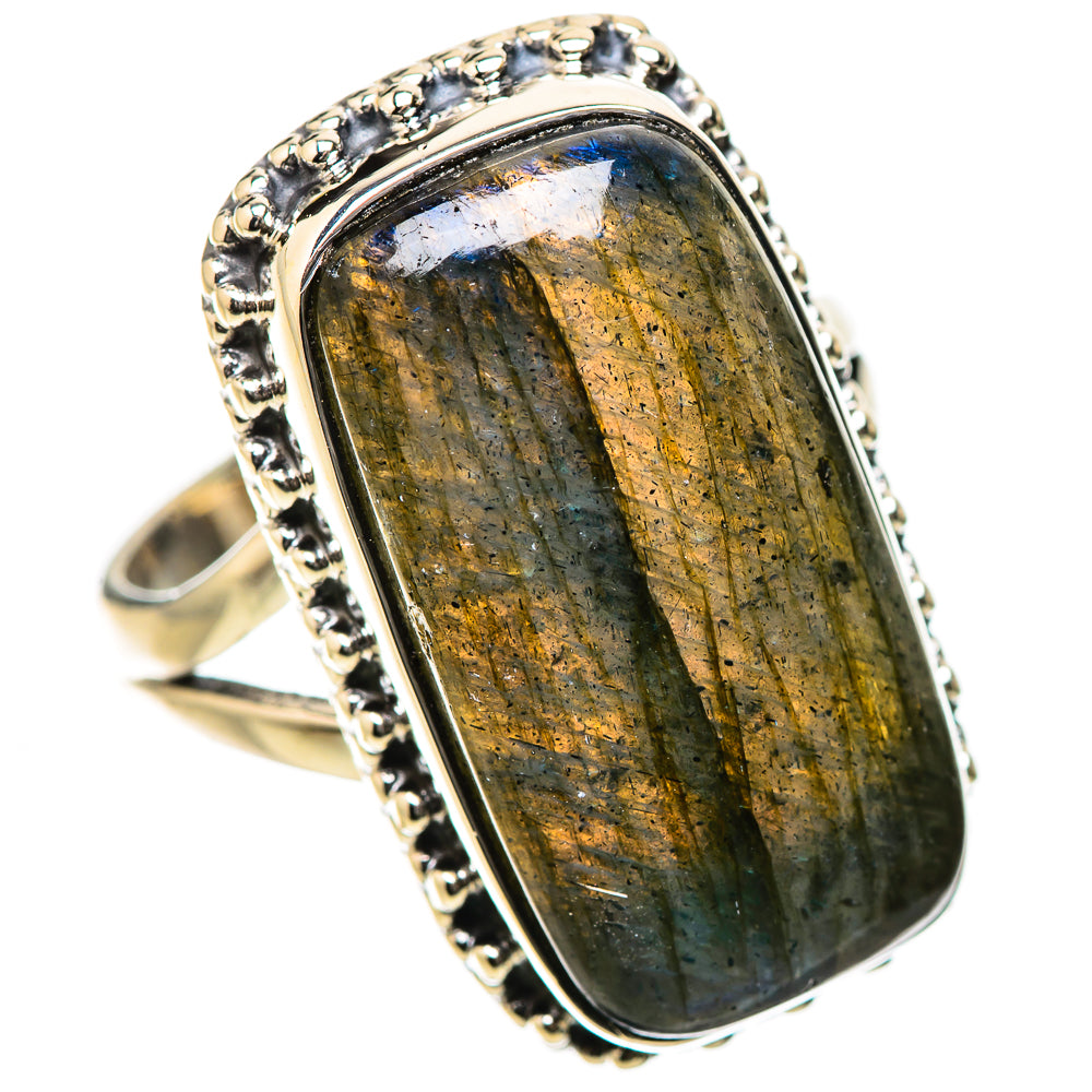 Labradorite Rings handcrafted by Ana Silver Co - RING134356 - Photo 2