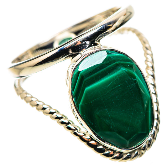 Malachite Rings handcrafted by Ana Silver Co - RING134365 - Photo 2