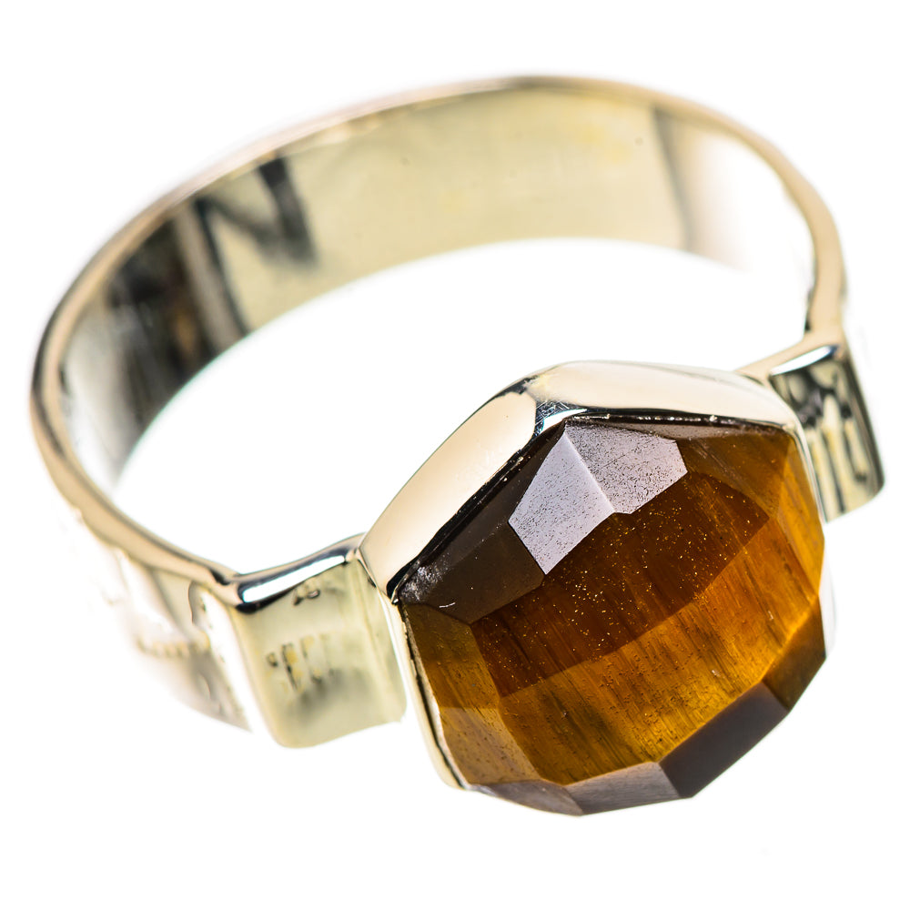 Tiger Eye Rings handcrafted by Ana Silver Co - RING134366 - Photo 2