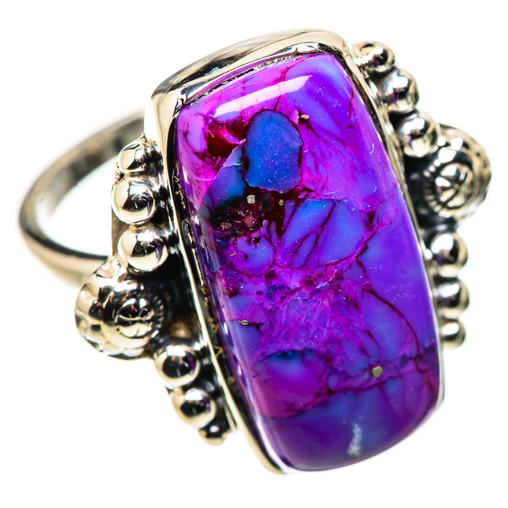Purple Copper Composite Turquoise Rings handcrafted by Ana Silver Co - RING134371 - Photo 2