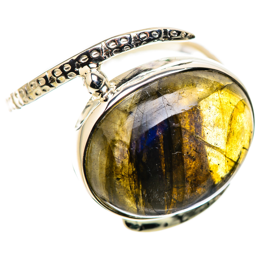 Labradorite Rings handcrafted by Ana Silver Co - RING134382 - Photo 2