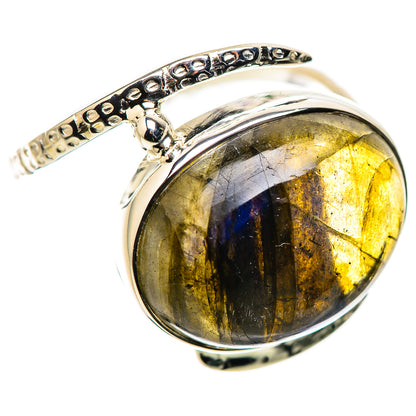 Labradorite Rings handcrafted by Ana Silver Co - RING134382 - Photo 2