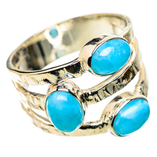 Larimar Rings handcrafted by Ana Silver Co - RING134384 - Photo 2