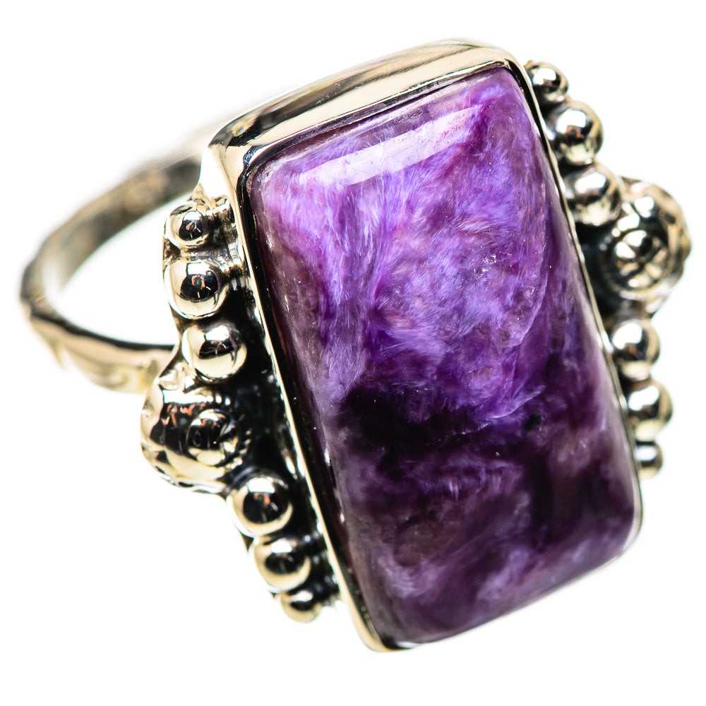 Charoite Rings handcrafted by Ana Silver Co - RING134394 - Photo 2