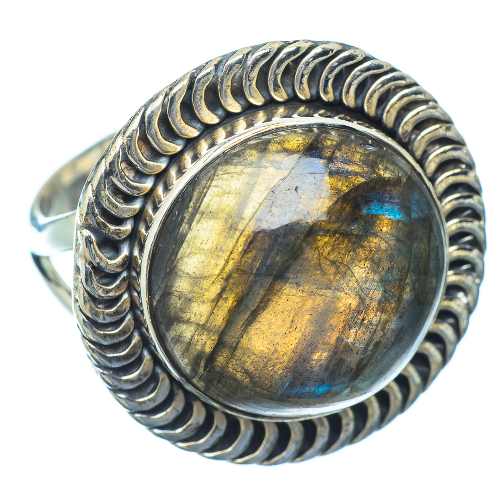 Labradorite Rings handcrafted by Ana Silver Co - RING13439