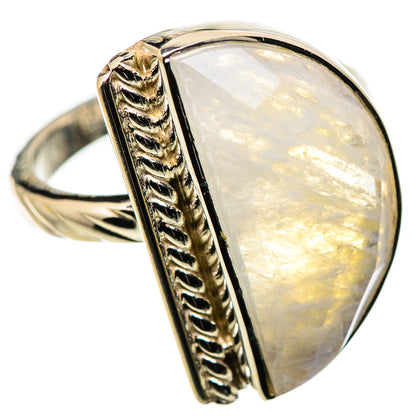 Rainbow Moonstone Rings handcrafted by Ana Silver Co - RING134400 - Photo 2