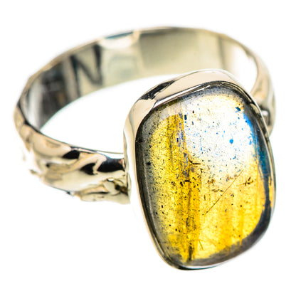 Labradorite Rings handcrafted by Ana Silver Co - RING134406 - Photo 2