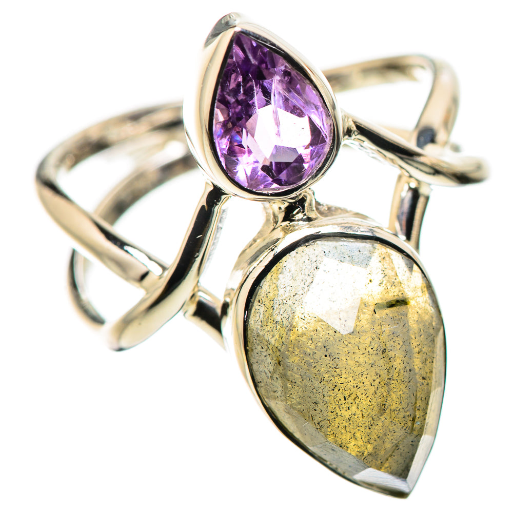 Labradorite Rings handcrafted by Ana Silver Co - RING134410 - Photo 2