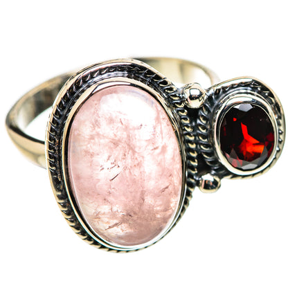 Rose Quartz Rings handcrafted by Ana Silver Co - RING134415 - Photo 2