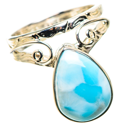 Larimar Rings handcrafted by Ana Silver Co - RING134428 - Photo 2
