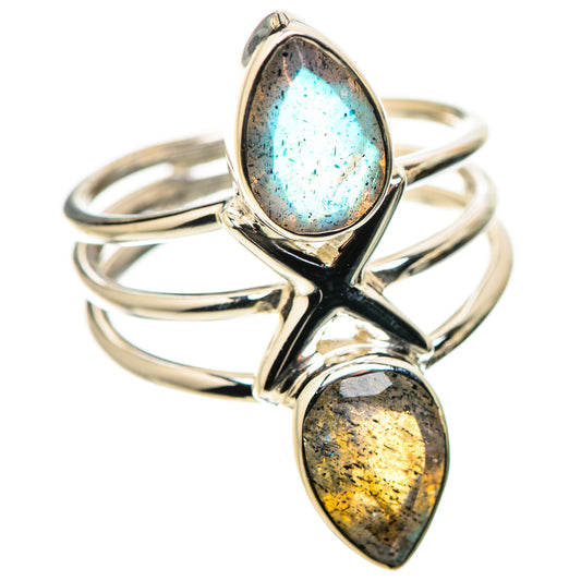 Labradorite Rings handcrafted by Ana Silver Co - RING134431 - Photo 2