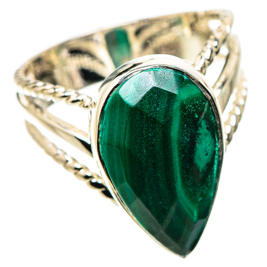 Malachite Rings handcrafted by Ana Silver Co - RING134433 - Photo 2