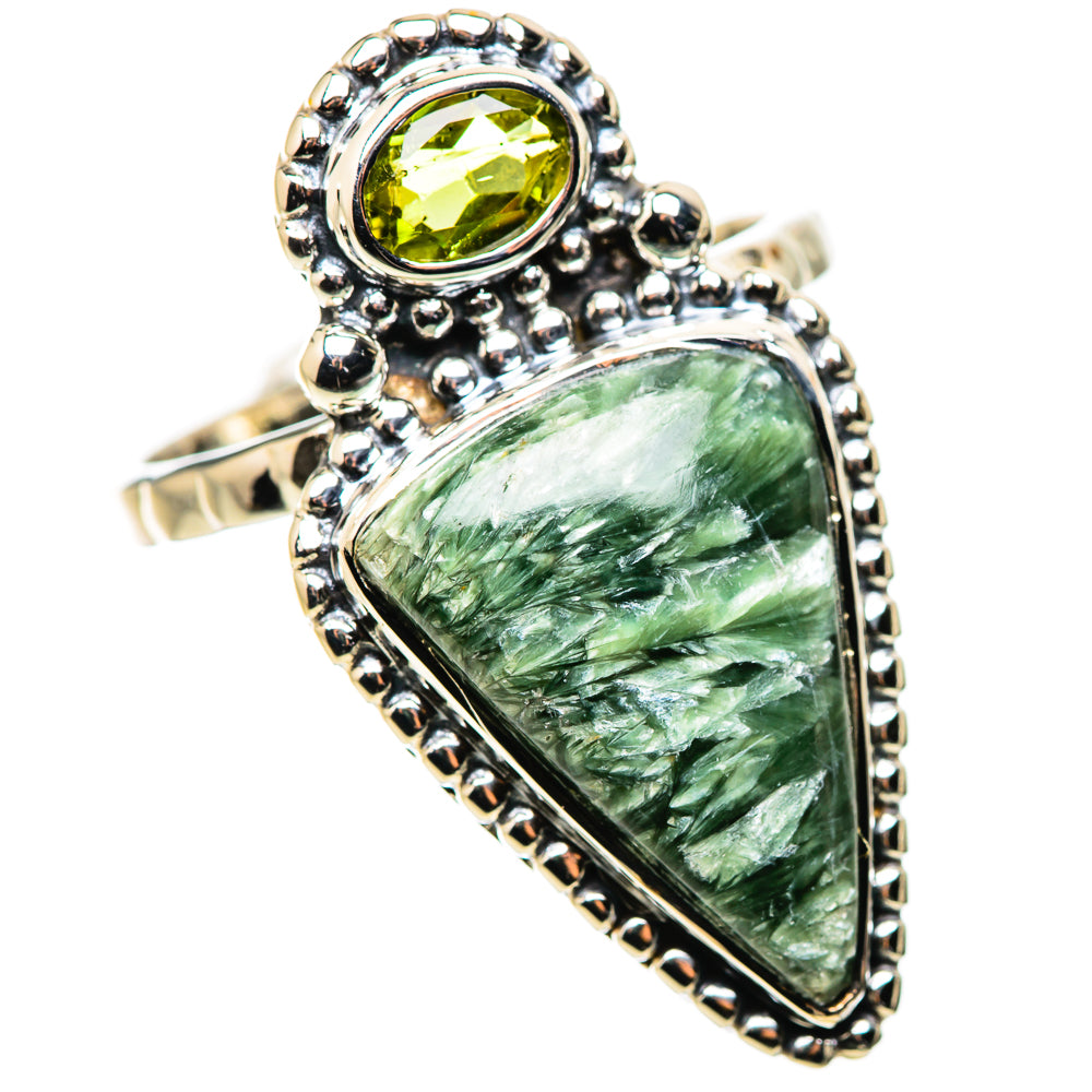 Seraphinite Rings handcrafted by Ana Silver Co - RING134434 - Photo 2