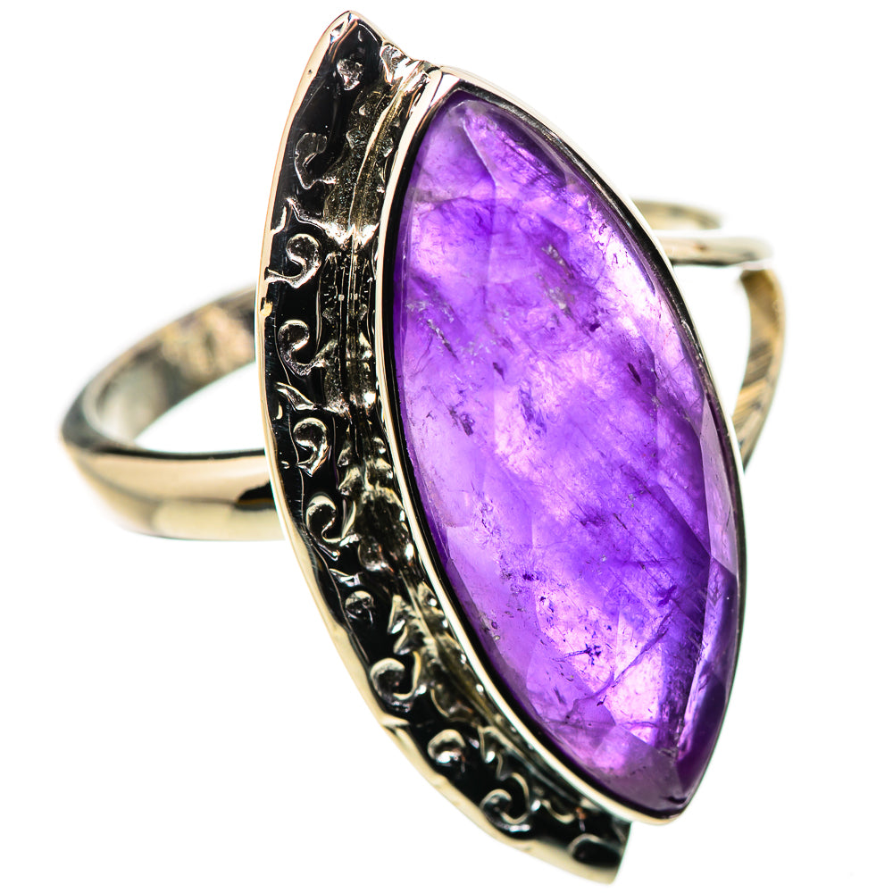Amethyst Rings handcrafted by Ana Silver Co - RING134438 - Photo 2