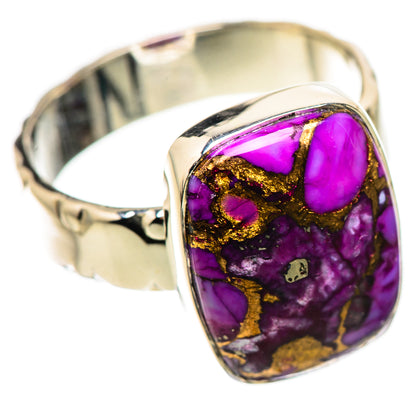Purple Copper Composite Turquoise Rings handcrafted by Ana Silver Co - RING134439 - Photo 2
