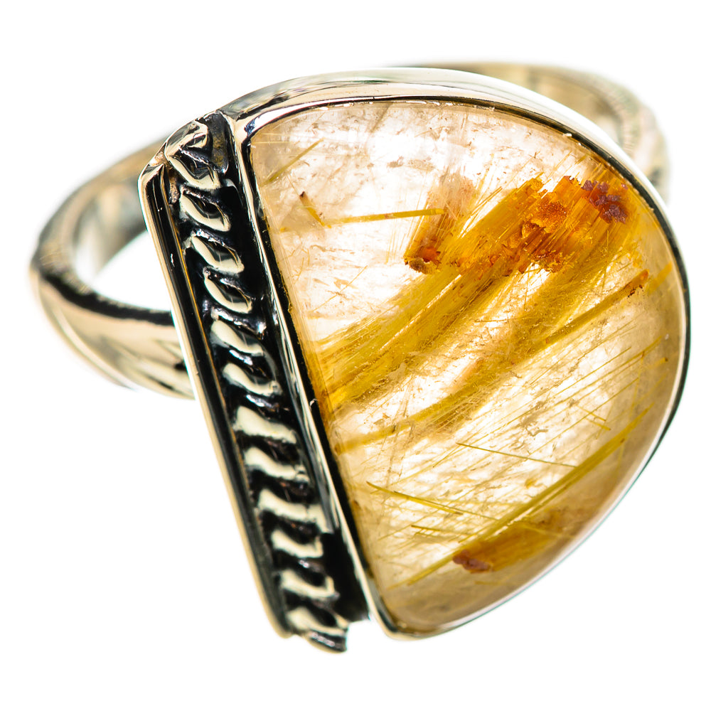 Rutilated Quartz Rings handcrafted by Ana Silver Co - RING134440 - Photo 2