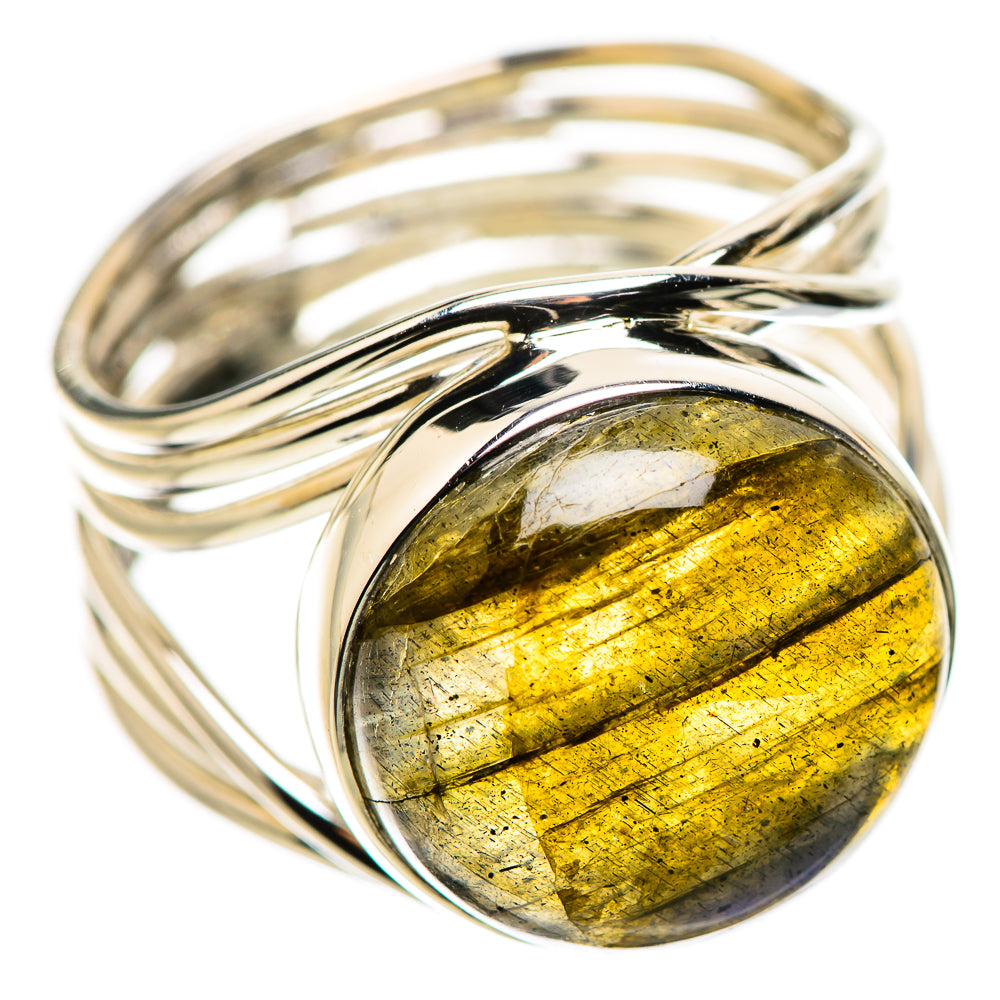 Labradorite Rings handcrafted by Ana Silver Co - RING134447 - Photo 2