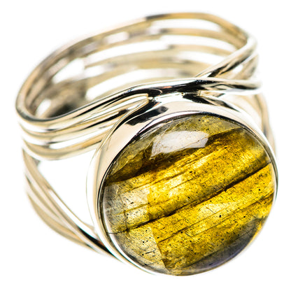 Labradorite Rings handcrafted by Ana Silver Co - RING134447 - Photo 2