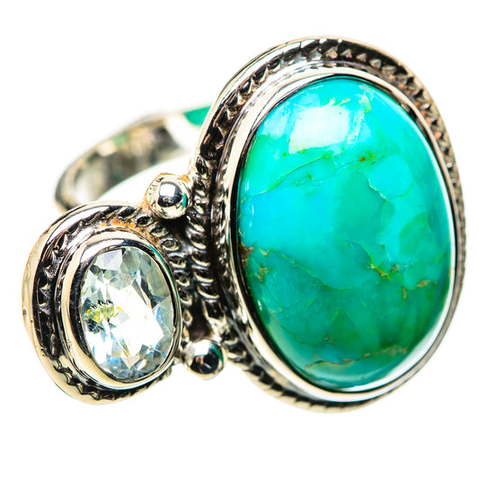 Chrysocolla Rings handcrafted by Ana Silver Co - RING134448 - Photo 2