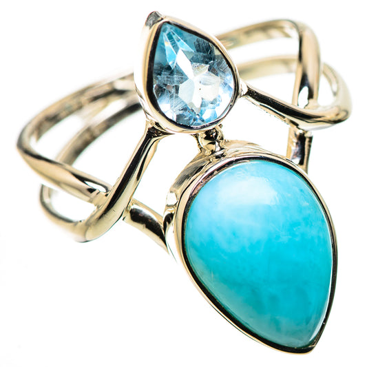 Larimar Rings handcrafted by Ana Silver Co - RING134450 - Photo 2