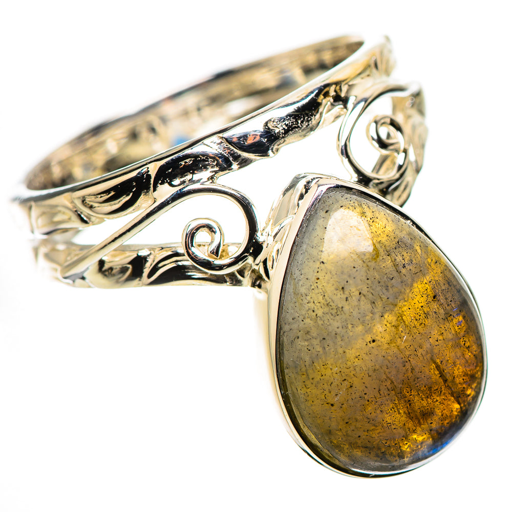 Labradorite Rings handcrafted by Ana Silver Co - RING134451 - Photo 2