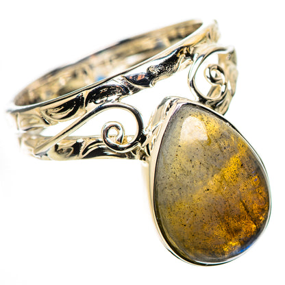 Labradorite Rings handcrafted by Ana Silver Co - RING134451 - Photo 2