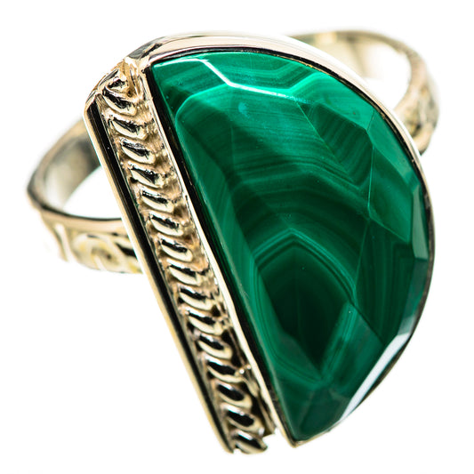 Malachite Rings handcrafted by Ana Silver Co - RING134454 - Photo 2