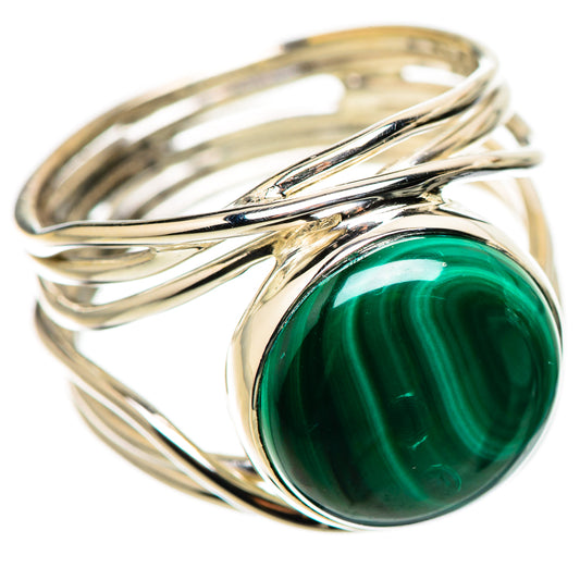 Malachite Rings handcrafted by Ana Silver Co - RING134455 - Photo 2