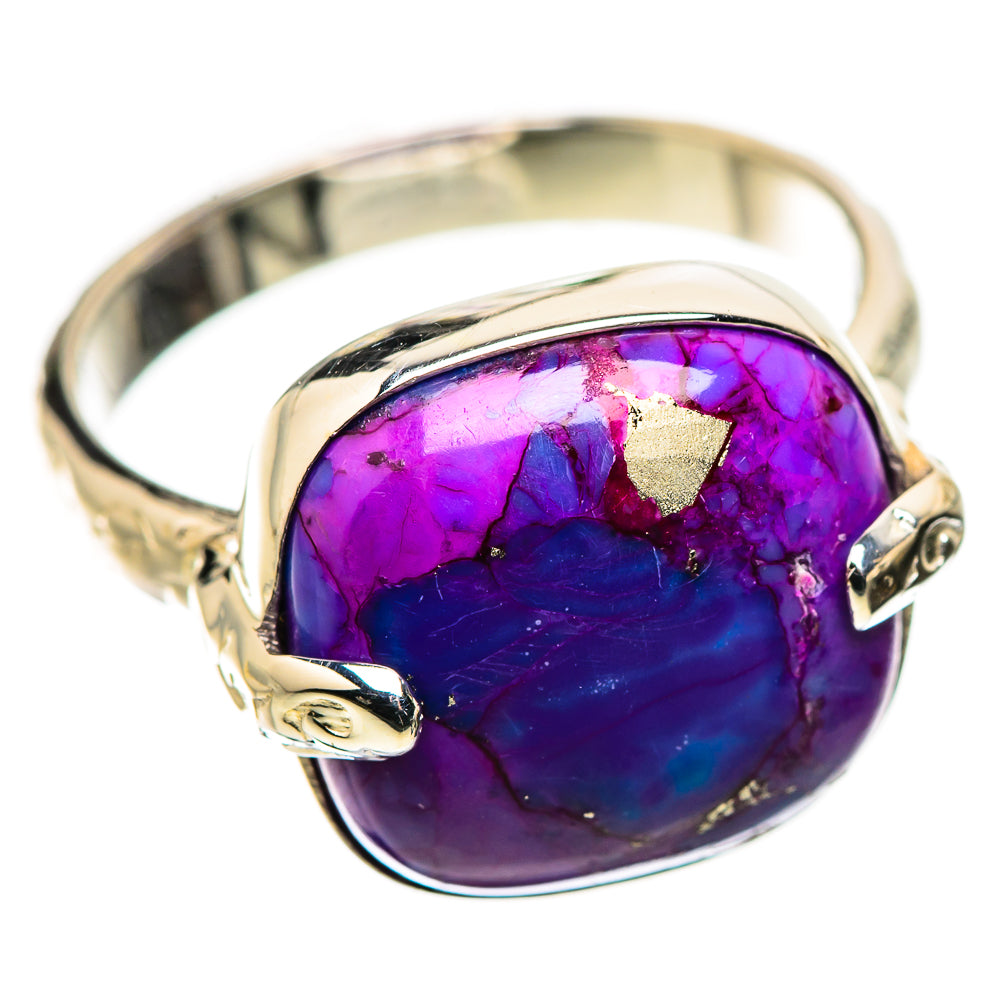 Purple Copper Composite Turquoise Rings handcrafted by Ana Silver Co - RING134458 - Photo 2