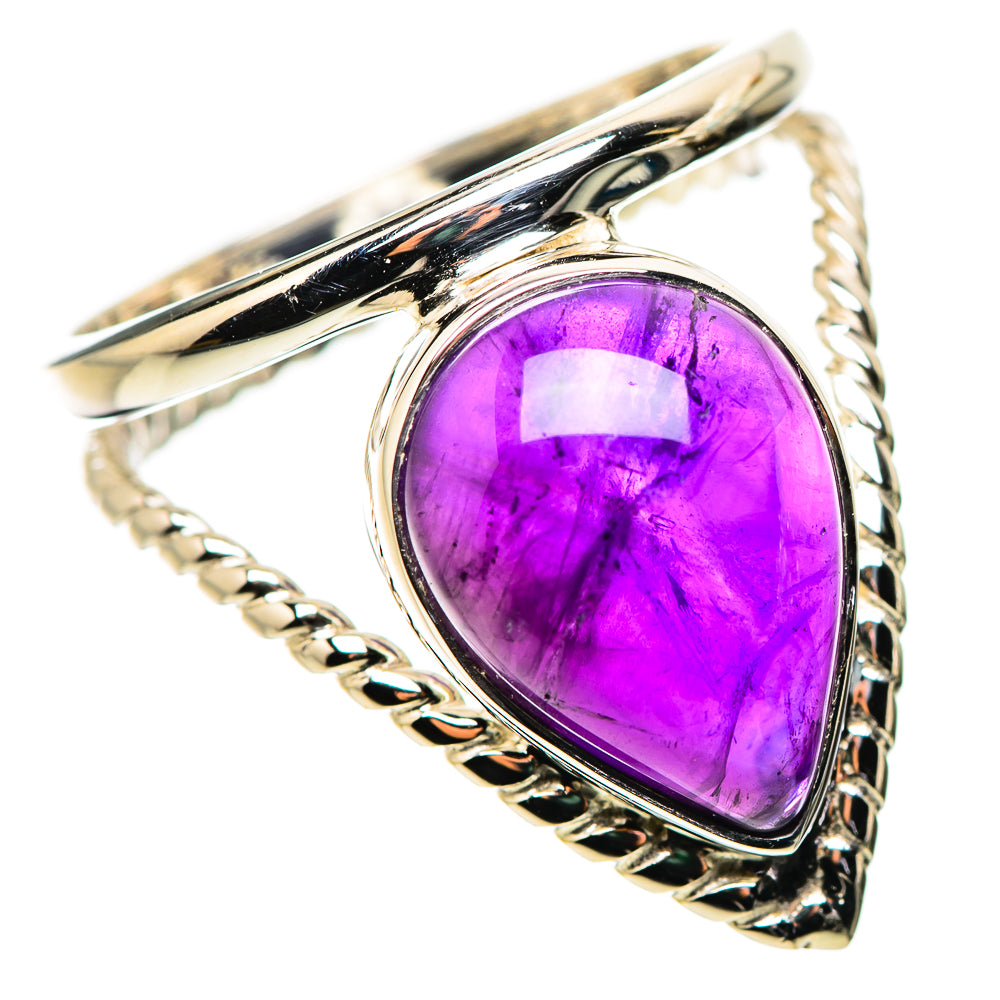 Amethyst Rings handcrafted by Ana Silver Co - RING134459 - Photo 2
