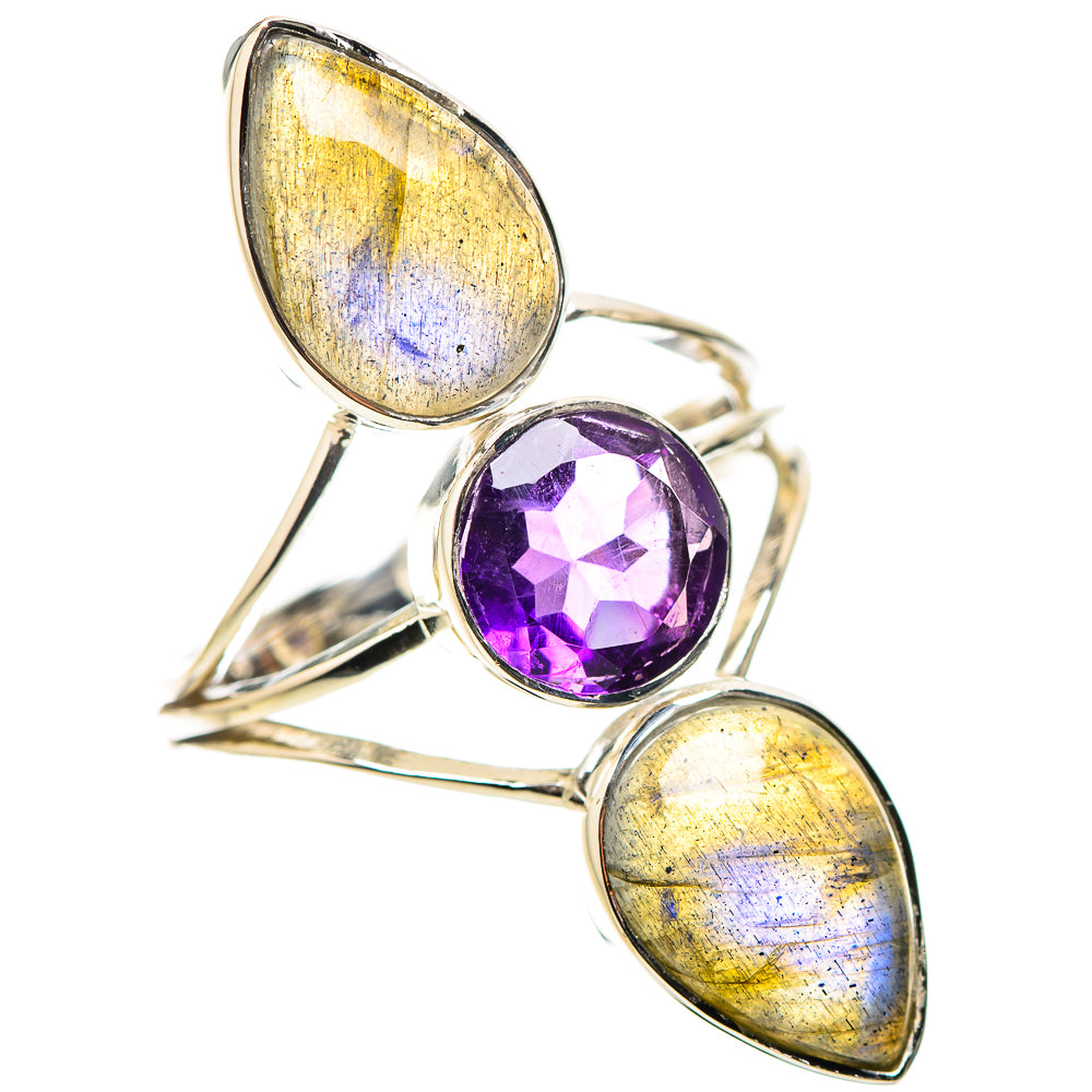 Labradorite Rings handcrafted by Ana Silver Co - RING134482 - Photo 2