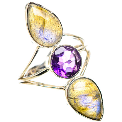 Labradorite Rings handcrafted by Ana Silver Co - RING134482 - Photo 2