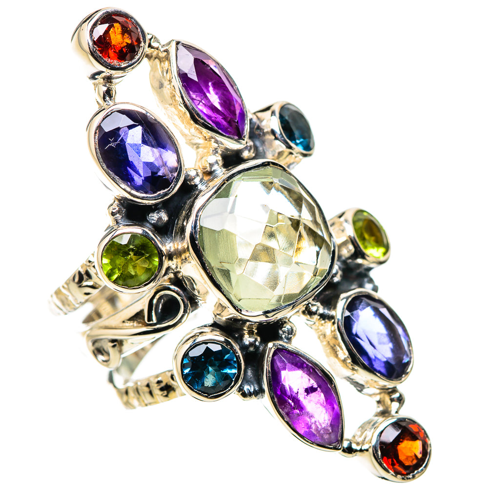 Green Amethyst Rings handcrafted by Ana Silver Co - RING134483 - Photo 2